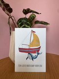 Een lieve bootschap voor jou
