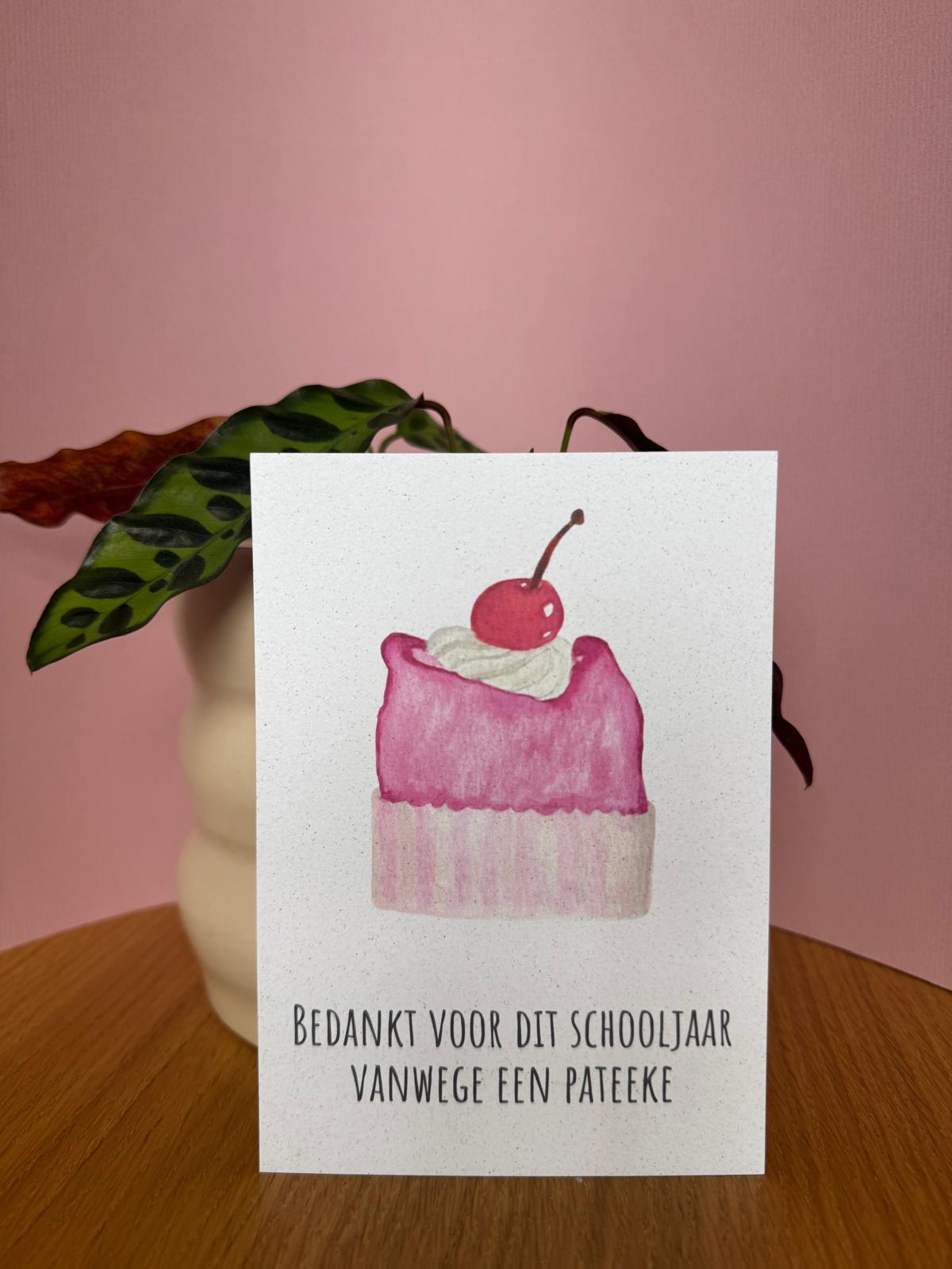 Bedankt voor dit schooljaar vanwege een pateeke