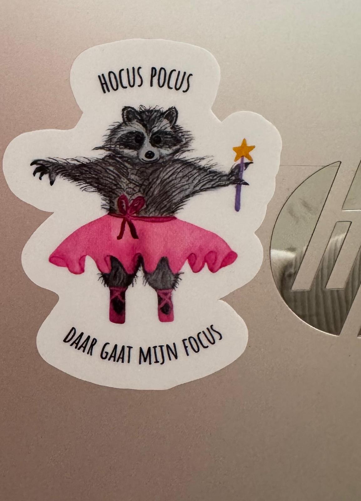 Sticker - Hocus Pocus Daar gaat mijn focus